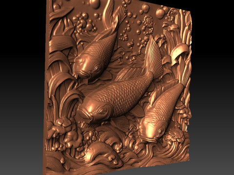 Fish CNC 3D Print Model