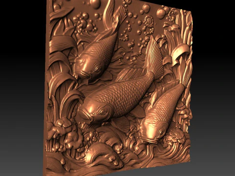 Peixe CNC Modelo de Impressão 3D