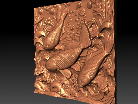 Peixe CNC Modelo de Impressão 3D