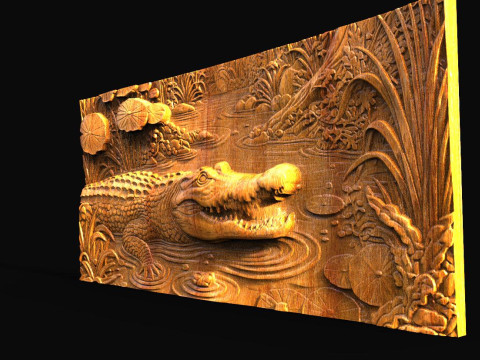Crocodile CNC 3D Baskı Modeli