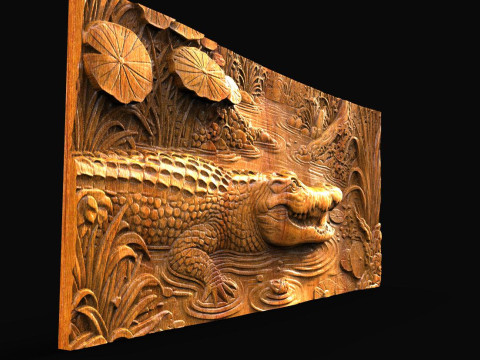 Crocodile CNC 3D Baskı Modeli