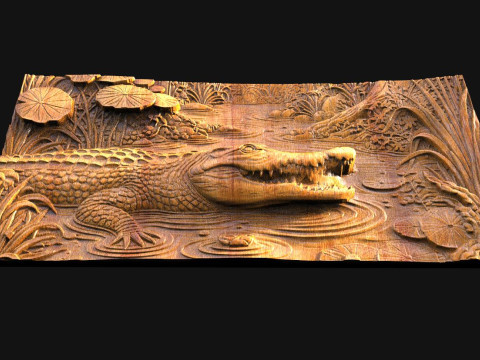 Crocodile CNC 3D Baskı Modeli