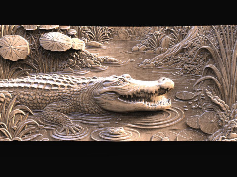 Crocodile CNC 3D Baskı Modeli