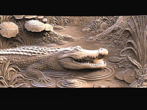 Crocodile CNC 3D Print Model