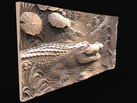 Crocodile CNC 3D Baskı Modeli