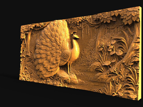 Peacock CNC Modelo de impresión 3D