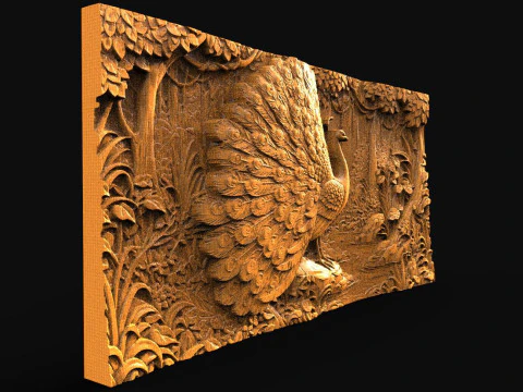 Peacock CNC 3D Print Model