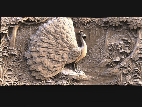 Peacock CNC Modelo de impresión 3D
