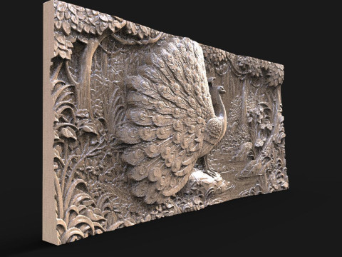 Peacock CNC Modelo de impresión 3D