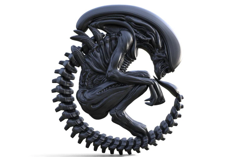 Alien Xenomorph CNC STL model 3D Print Model .c4d .max .obj .3ds .fbx .stl .blend 