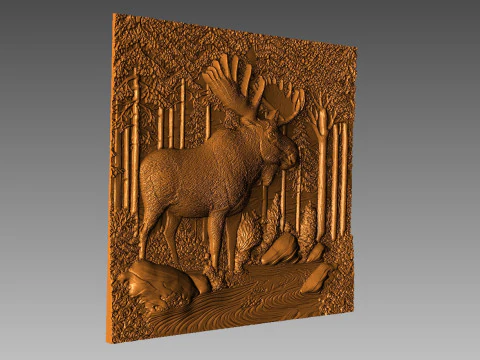 Moose CNC STL model 3D Print Model