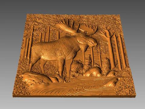 Moose CNC STL model 3D Print Model
