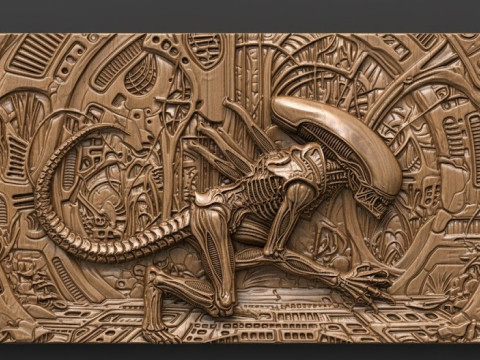 Alien CNC STL model 3D Принт Модель