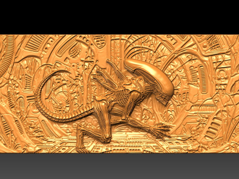 Alien CNC STL model 3D Принт Модель