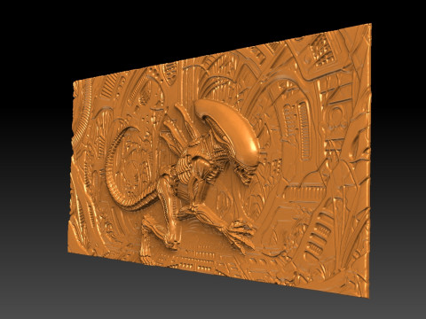 Alien CNC STL model 3D Принт Модель