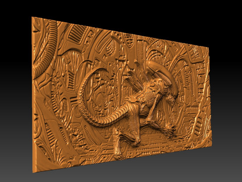 Alien CNC STL model 3D Принт Модель