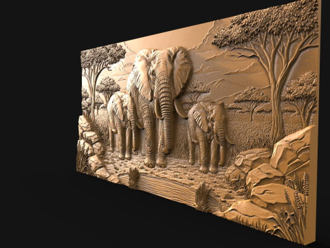 Elephant CNC STL model Modelo de impresión 3D