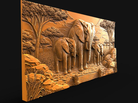 Elephant CNC STL model Modelo de impresión 3D