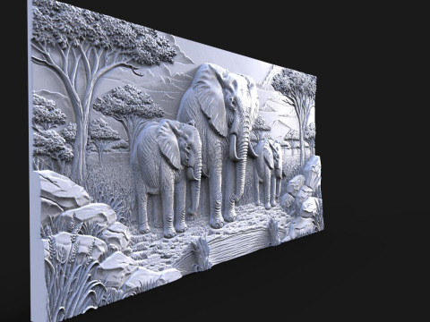 Elephant CNC STL model Modelo de impresión 3D