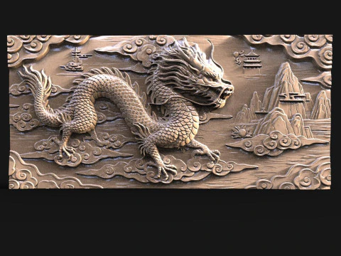 Chinese dragon CNC 3D Print Model