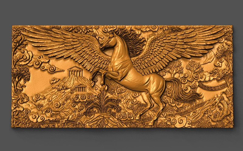 Pegasus CNC STL Model 3D Print Model .c4d .max .obj .3ds .fbx .stl .blend