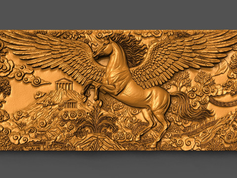 पेगासस सीएनसी एसटीएल मॉडल 3D प्रिंट मॉडल