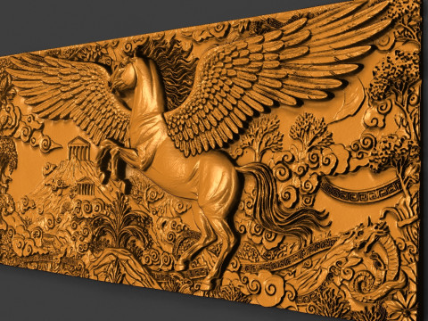 Pegasus CNC STL 模型 3D 打印模型