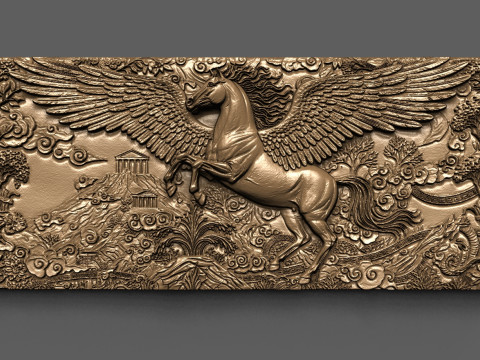 Pegasus CNC STL 模型 3D 打印模型