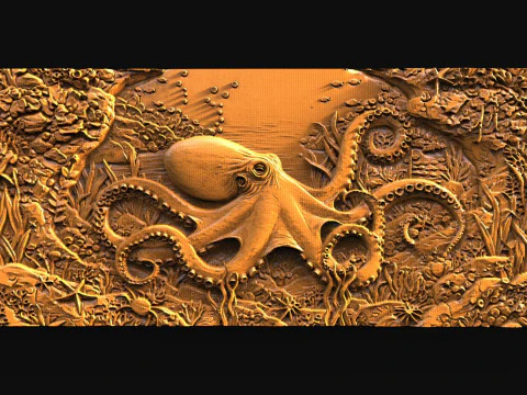 Осьминог 3D Принт Модель