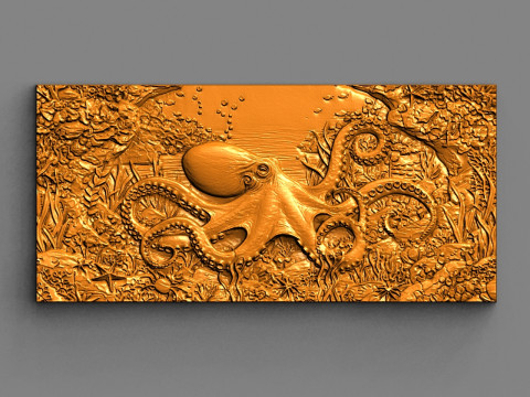 ऑक्टोपस 3D प्रिंट मॉडल