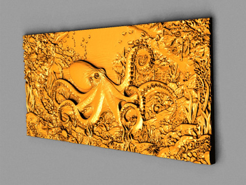 ऑक्टोपस 3D प्रिंट मॉडल