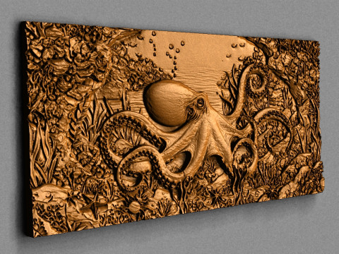 ऑक्टोपस 3D प्रिंट मॉडल