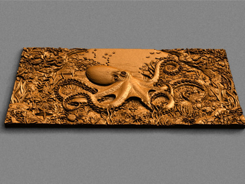 ऑक्टोपस 3D प्रिंट मॉडल