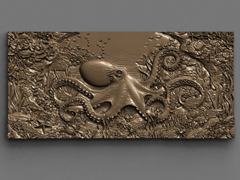 ऑक्टोपस 3D प्रिंट मॉडल