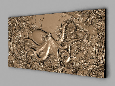 ऑक्टोपस 3D प्रिंट मॉडल