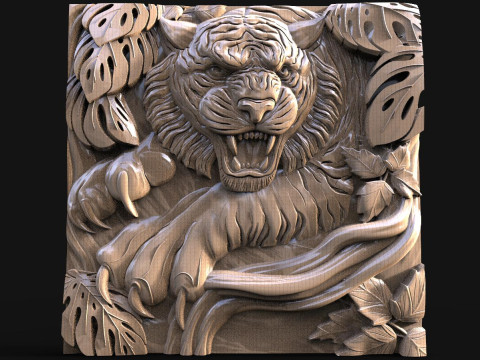 Tigre CNC Modelo de Impressão 3D