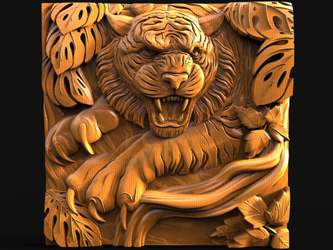 Tygrys CNC Model do druku 3D