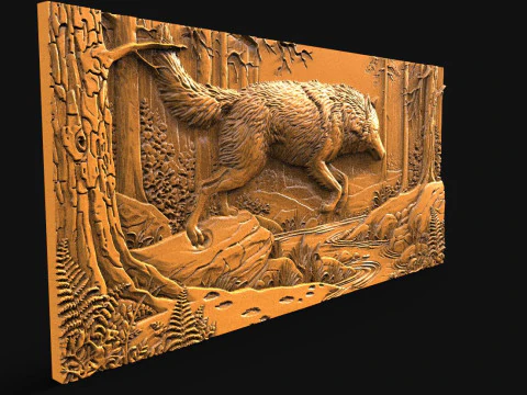 Wolf CNC STL model 3D Print Model