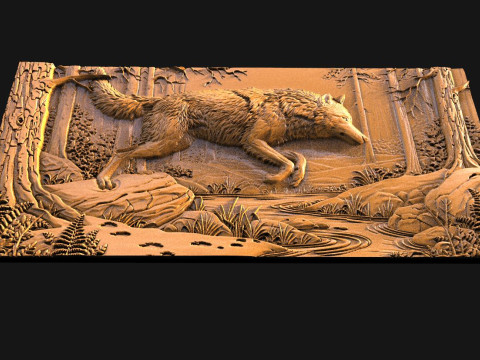 沃尔夫数控STL模型 3D 打印模型