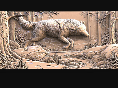 沃尔夫数控STL模型 3D 打印模型