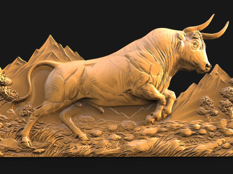 Bull CNC STL-Modell 3D Druckmodell