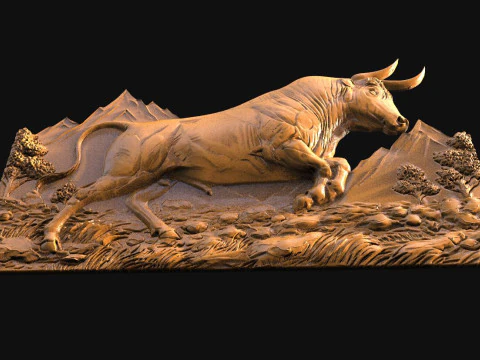 Bull CNC STL model 3D Print Model