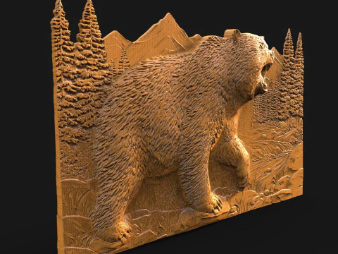 Bear CNC 3D Print Model