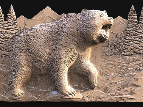 Bear CNC 3D Print Model