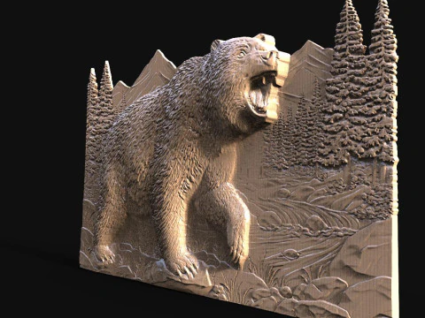 Bear CNC 3D Print Model