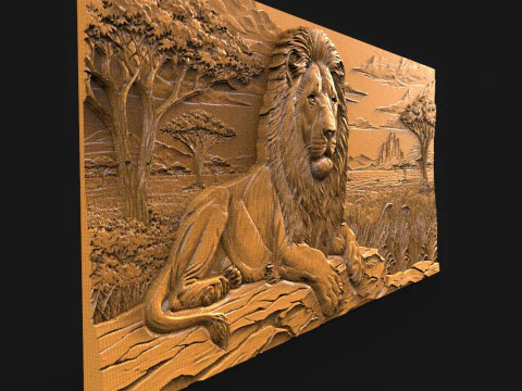 Lion CNC 3D Print Model