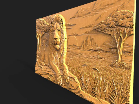 Lion CNC 3D Print Model