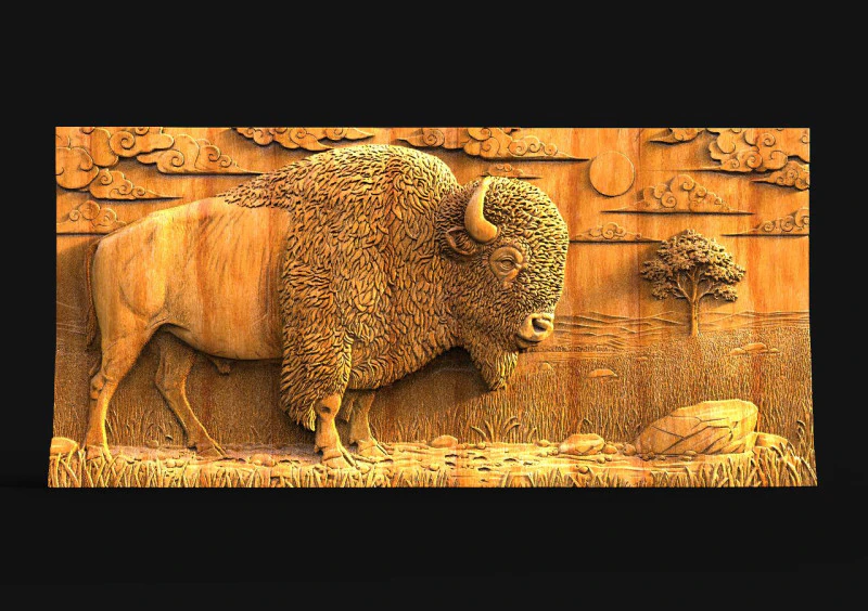 Bisons CNC Modèles 3D en vedette .c4d .max .obj .3ds .fbx .stl .blend 