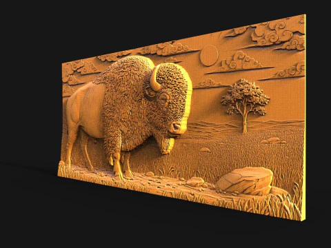 Bisons CNC Modèles 3D en vedette