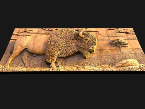 Bisons CNC Modèles 3D en vedette